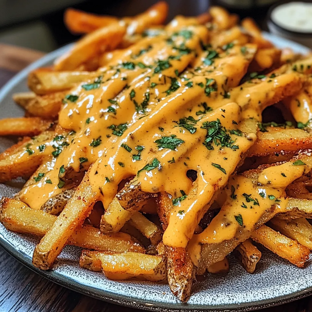 Louisiana Voodoo Fries - Spicy Cajun Loaded Fries with Creamy Garlic Sauce and Bold Seasonings - secondary view