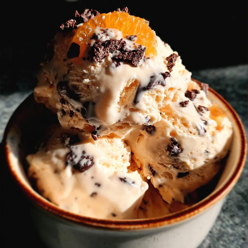 Decadent Chocolate Orange Ice Cream - The Ultimate Citrus Chocolate Bliss with Velvety Smooth Perfection
