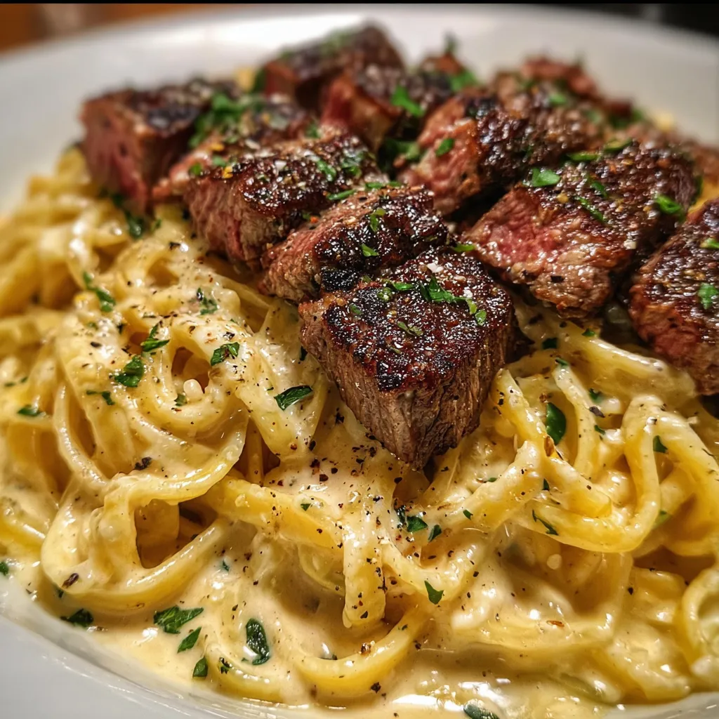 Ultimate Steak Fettuccine Alfredo - Luxurious Italian-American Perfection Experience