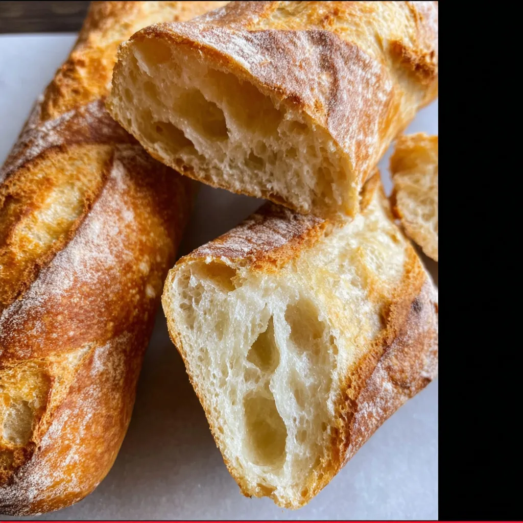 The Easiest Homemade French Baguette with Perfect Crispy Crust