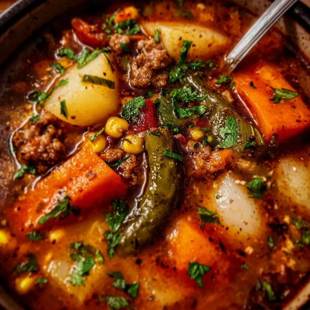 Ultimate Hearty Cowboy Soup - Rustic Ranch-Style Comfort Bowl Experience - tertiary view