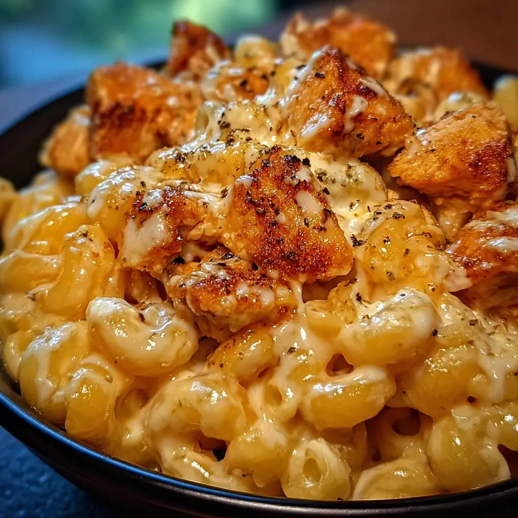 Creamy Honey Pepper Chicken Mac and Cheese Delight