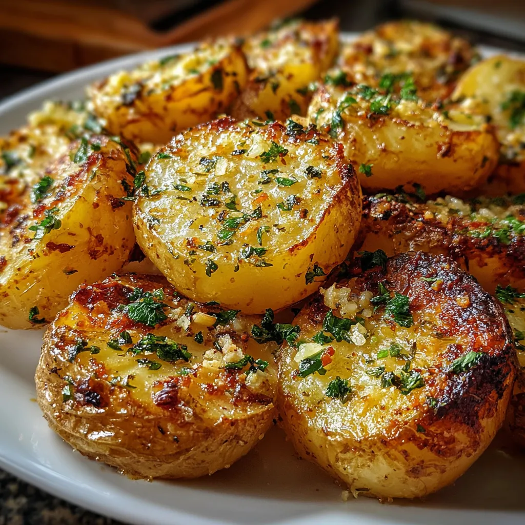 Ultimate Baked Garlic Butter Potatoes with Crispy Golden Herb Perfection