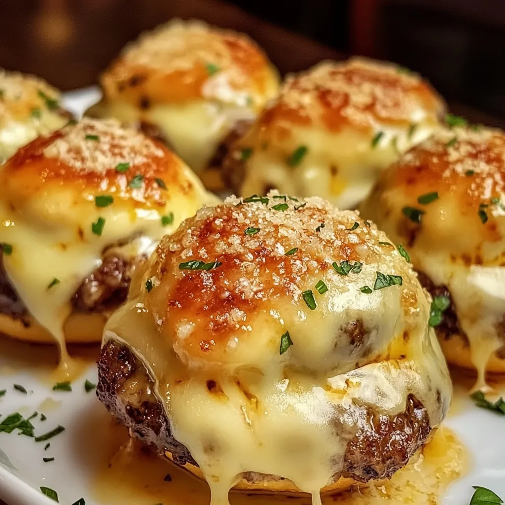 Garlic Parmesan Cheeseburger Bombs - Ultimate Comfort Food Recipe