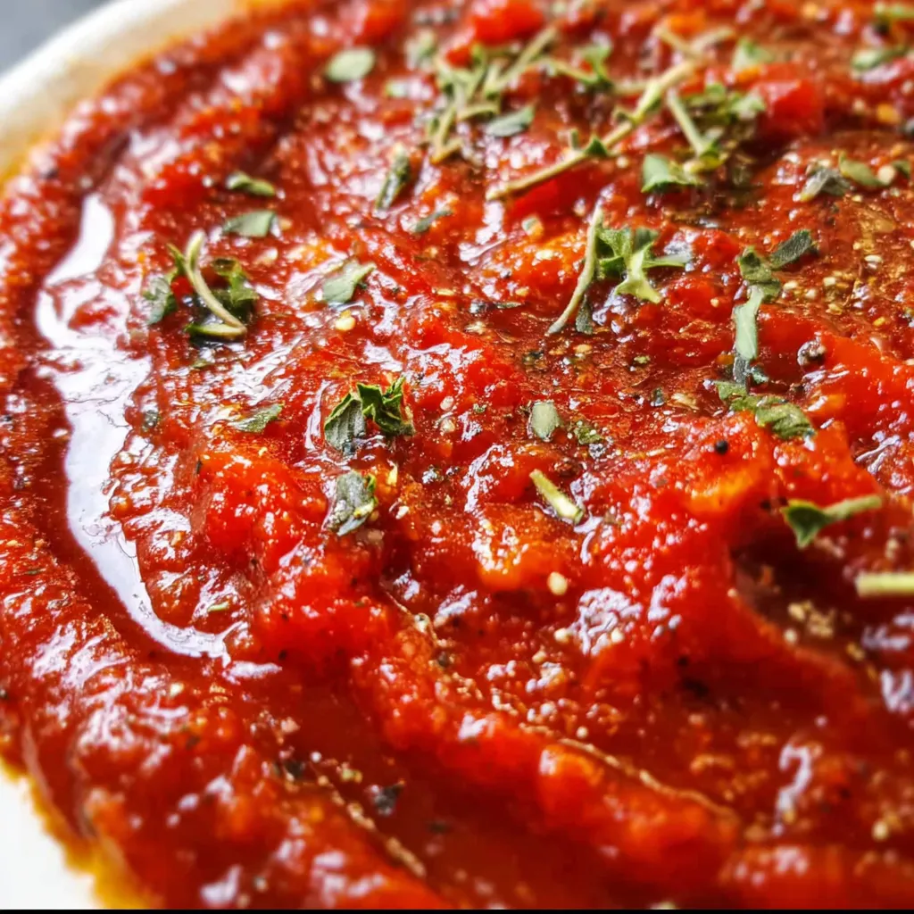 Best Homemade Pizza Sauce with Fresh Herbs and Roasted Garlic - tertiary view