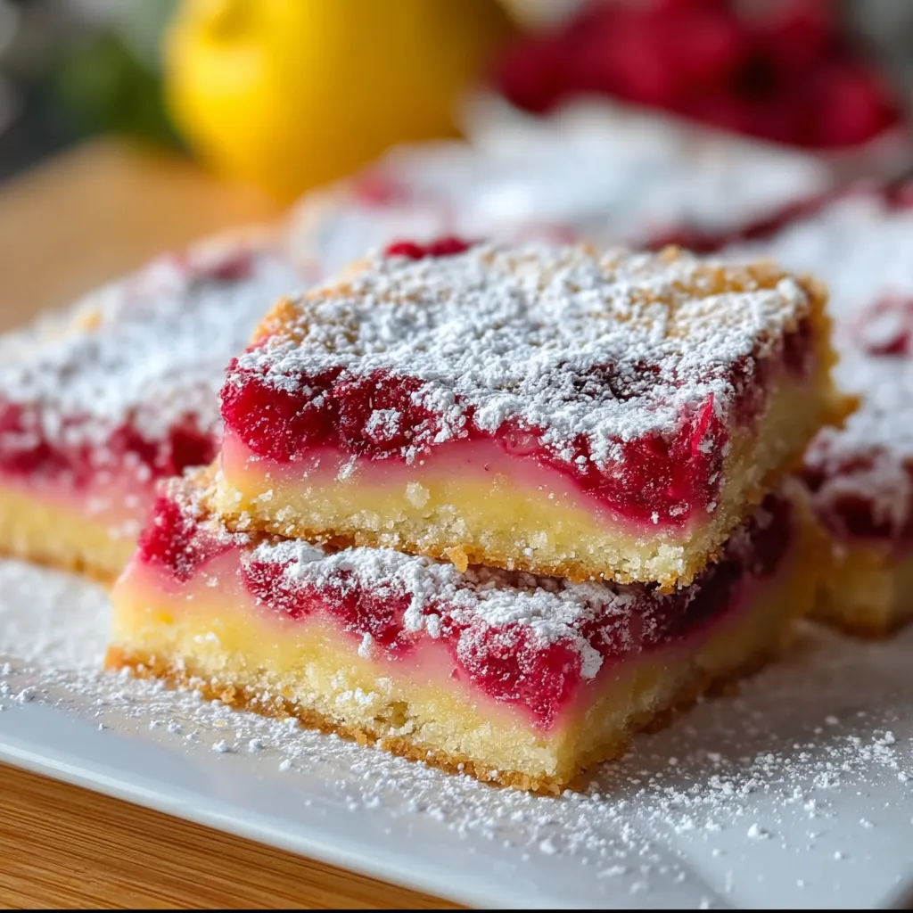 Ultimate Raspberry Lemon Bars with Tangy Citrus Curd and Fresh Berry Topping
