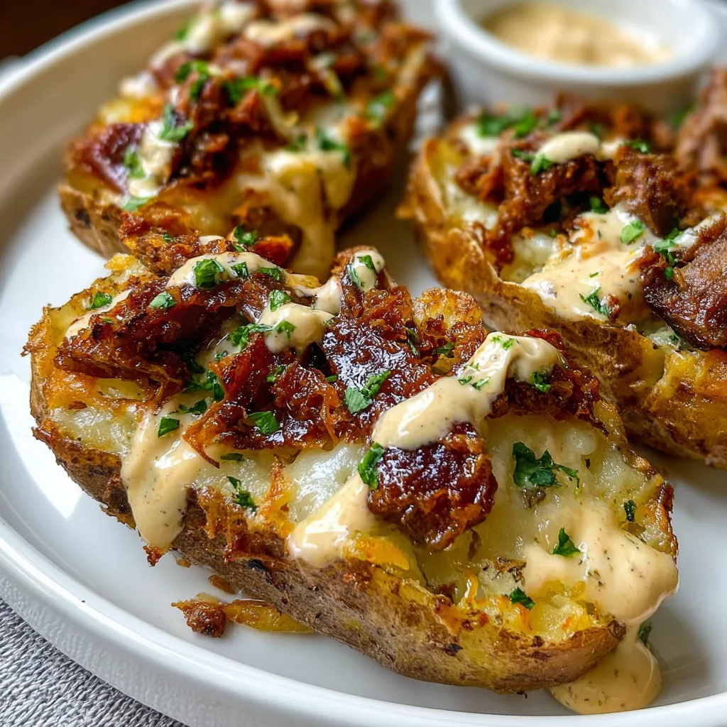 Ultimate Loaded Potato Skins with Melted Cheese - Crispy Golden Perfection Experience