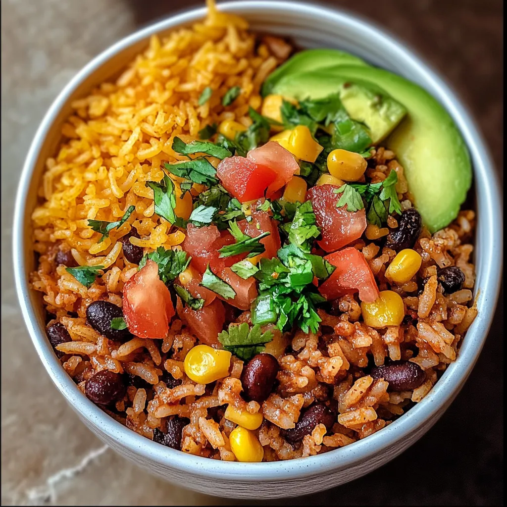 Smoky Chipotle Taco Rice Bowl with Lime-Cilantro Crema and Fresh Toppings - secondary view