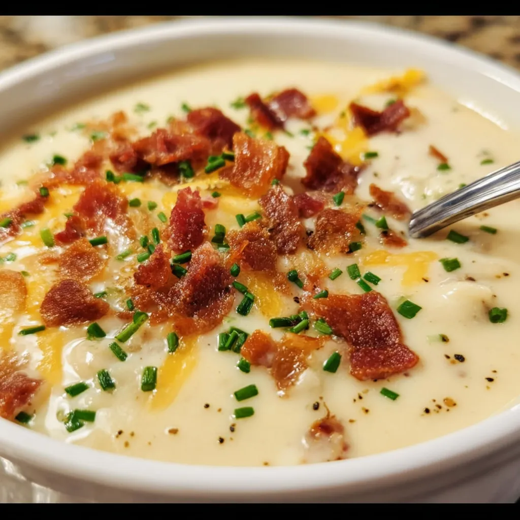 Ultimate Creamy Baked Potato Soup - Perfect Cozy Comfort Experience - secondary view
