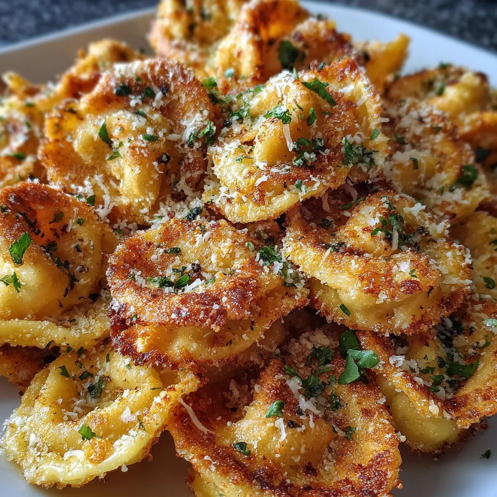 Ultimate Crispy Parmesan Fried Tortellini with Golden Herb Coating Perfection - main view