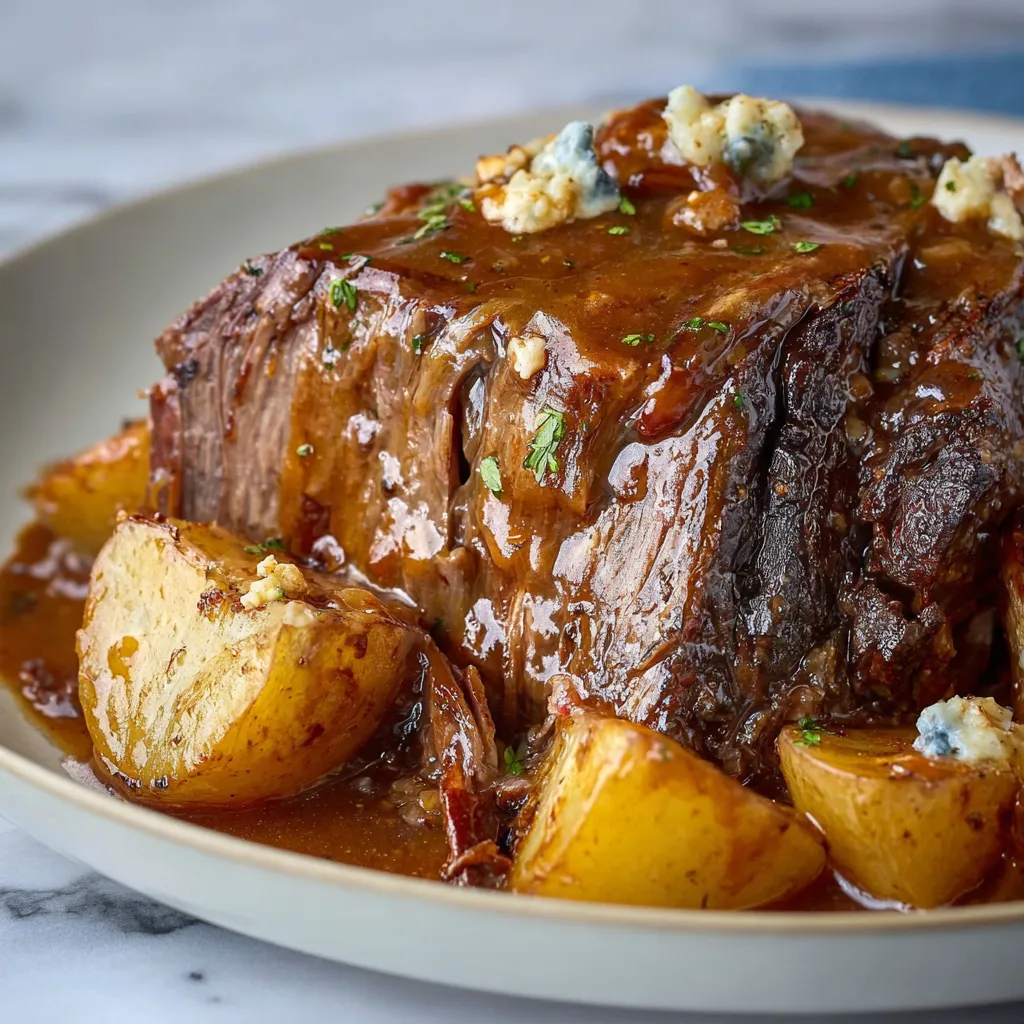 Ultimate Tender Steakhouse Pot with Red Wine and Herbs