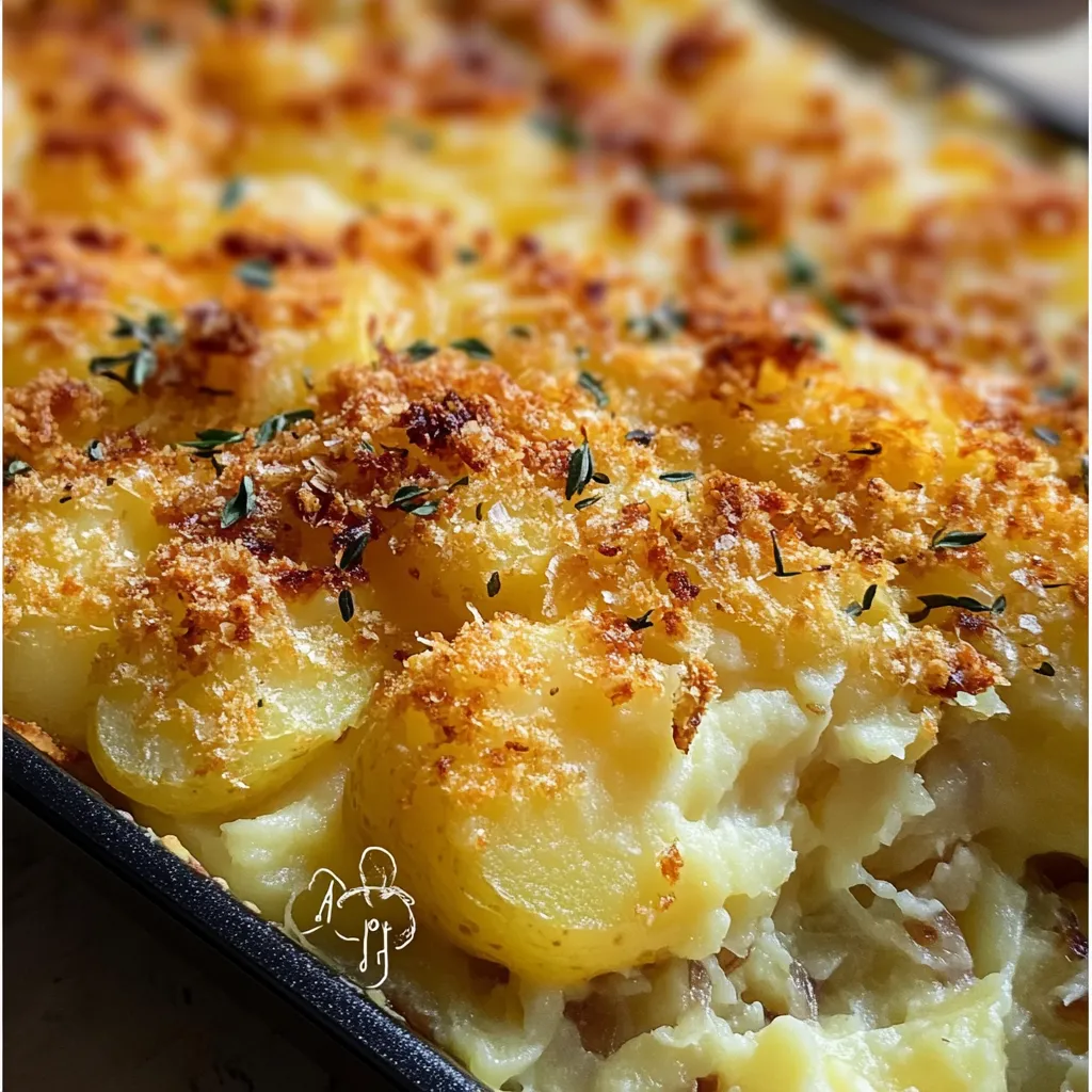 French Onion Funeral Potatoes - Ultimate Comfort Food Recipe - tertiary view