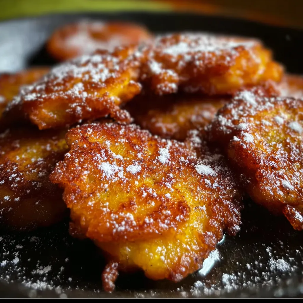 Golden Skillet Banana Fritters