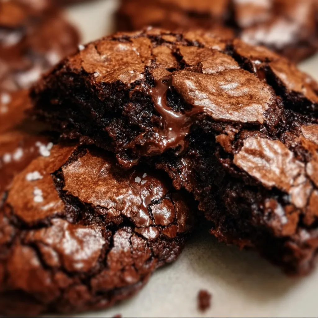 The Best Fudgy Chocolate Brownie Cookies with Double Chocolate Decadence - secondary view