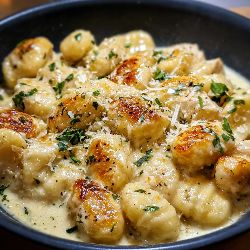 Quick Creamy Crack Chicken Gnocchi with Bacon and Ranch Seasoning