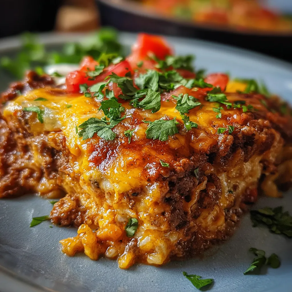 Ultimate Beef Enchilada Casserole with Melted Cheese and Homemade Sauce