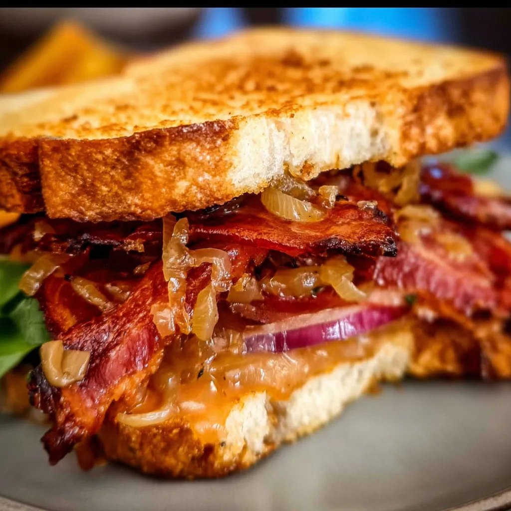 Best Bacon Sandwich with Caramelized Onions - tertiary view