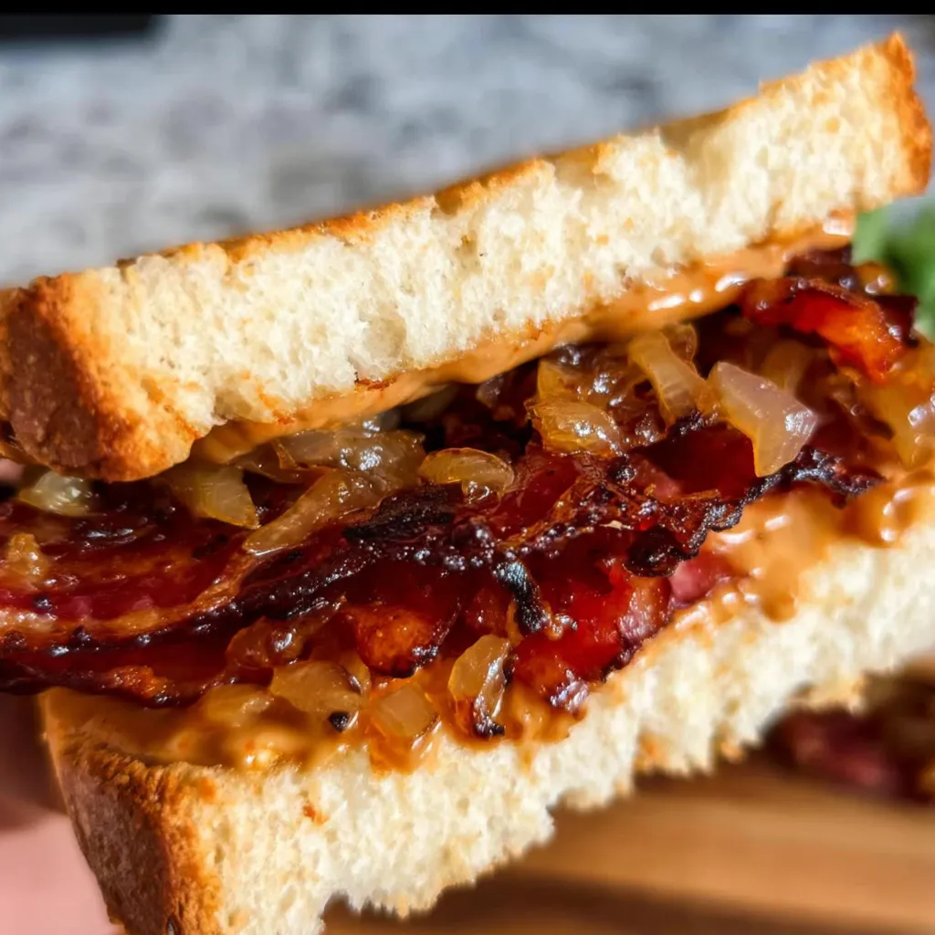 Best Bacon Sandwich with Caramelized Onions - secondary view