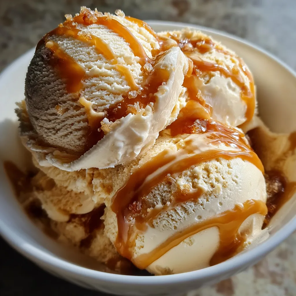 Best Ever Salted Caramel Ice Cream with Rich Vanilla Bean Base