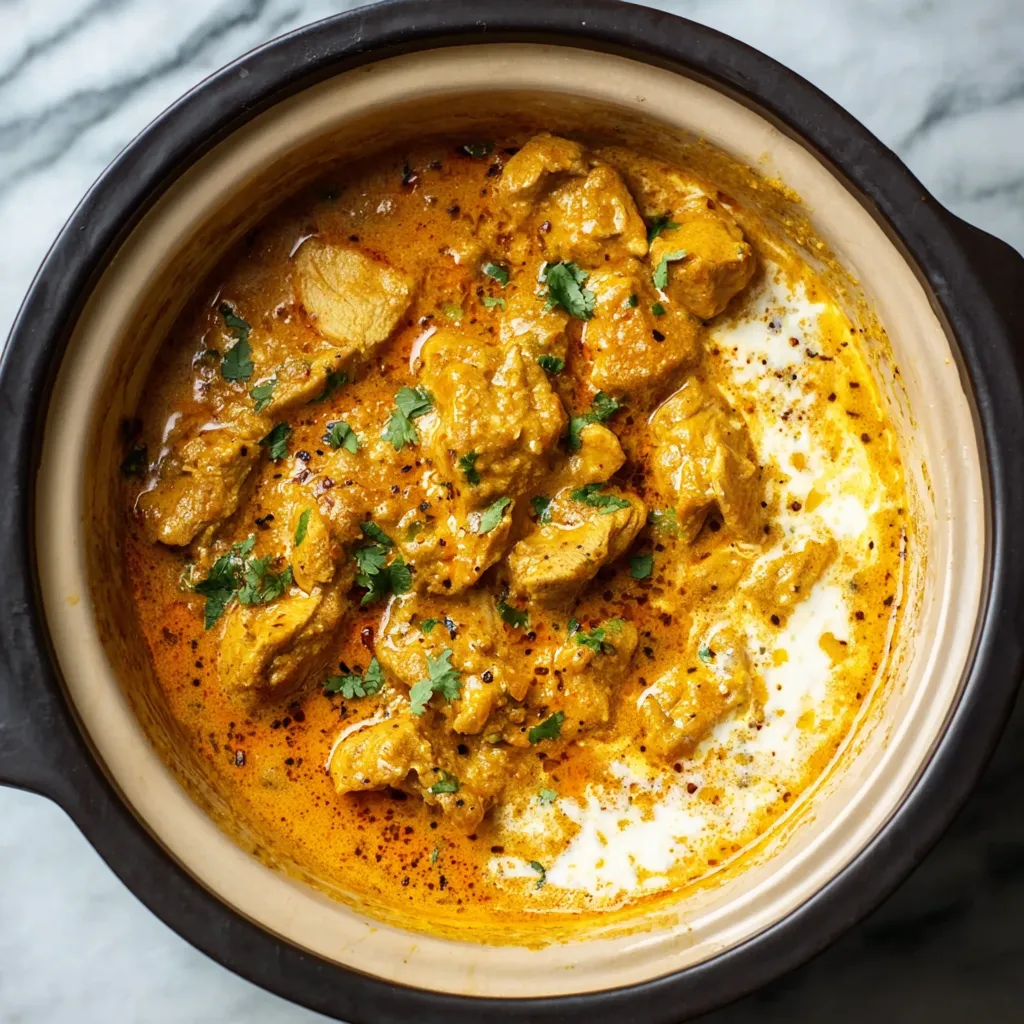 Authentic Restaurant-Style Butter Chicken with Creamy Tomato Sauce and Aromatic Indian Spices - tertiary view