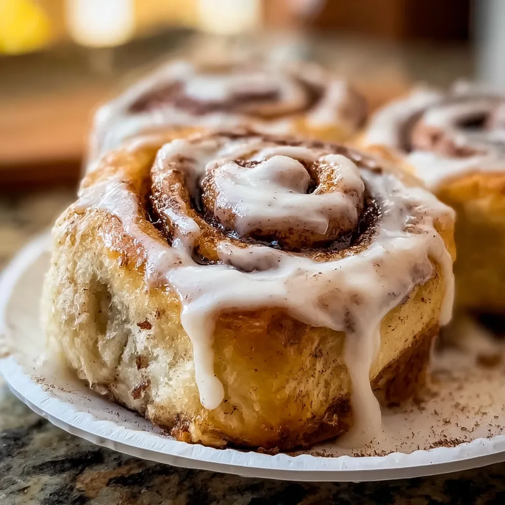 Decadent Banana Bread Cinnamon Rolls with Brown Butter Glaze and Walnut Crumble - tertiary view