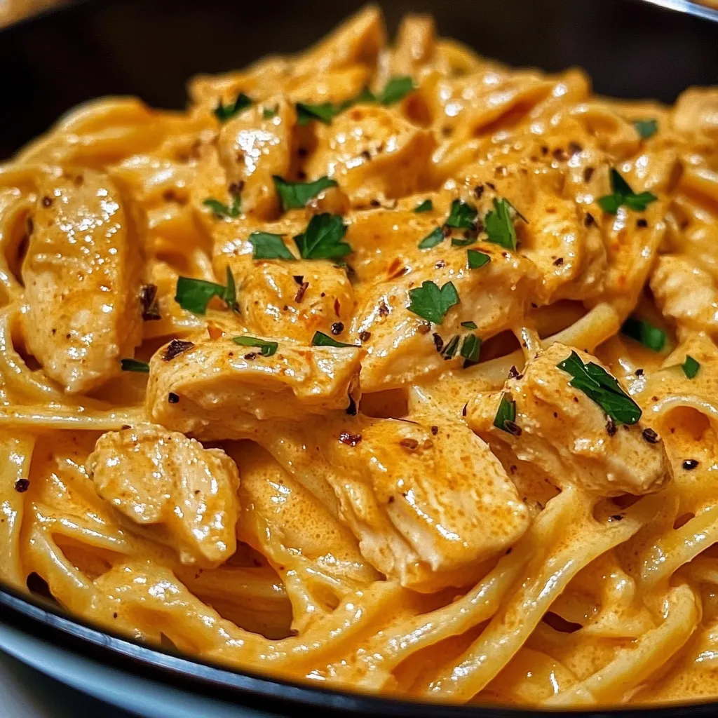 Cowboy Butter Chicken Linguine with Garlic Herb Compound Butter and Tender Pan-Seared Chicken - secondary view