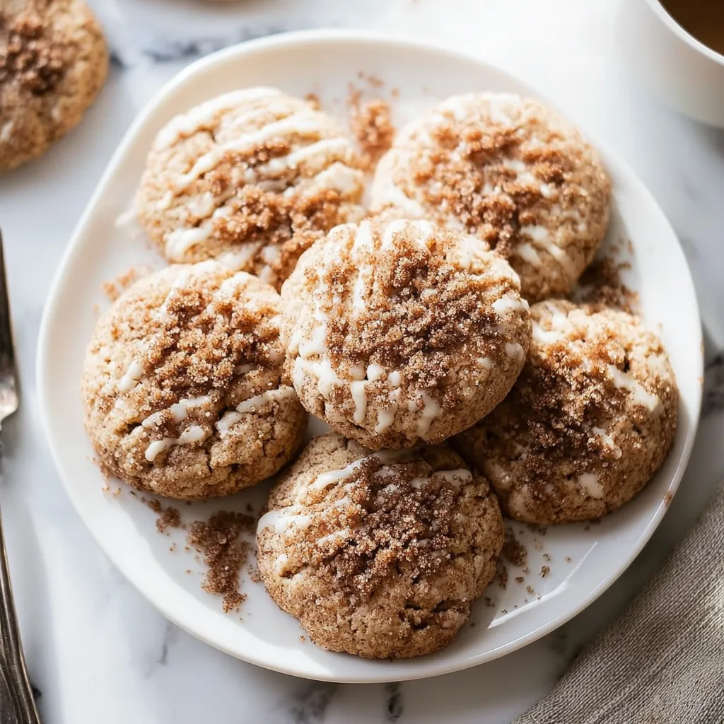 Ultimate Coffee Cake Cookies with Cinnamon Streusel and Sweet Glaze