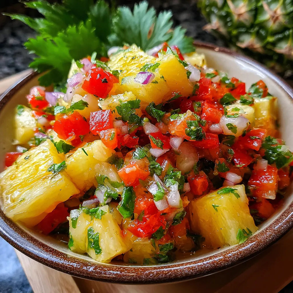 Fresh Pineapple Pico de Gallo with Cilantro and Jalapeño Heat - main view