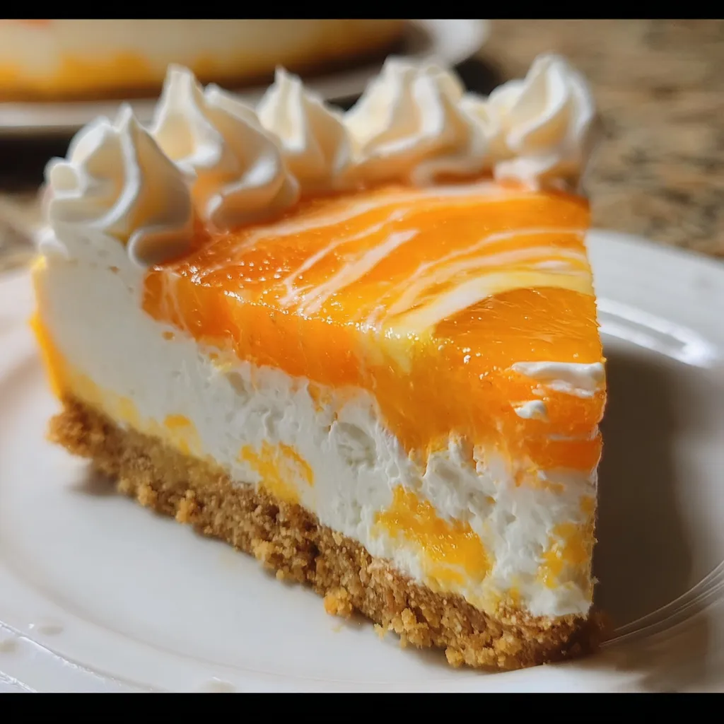 No-Bake Orange Creamsicle Cheesecake - Ultimate Summer Dessert Experience