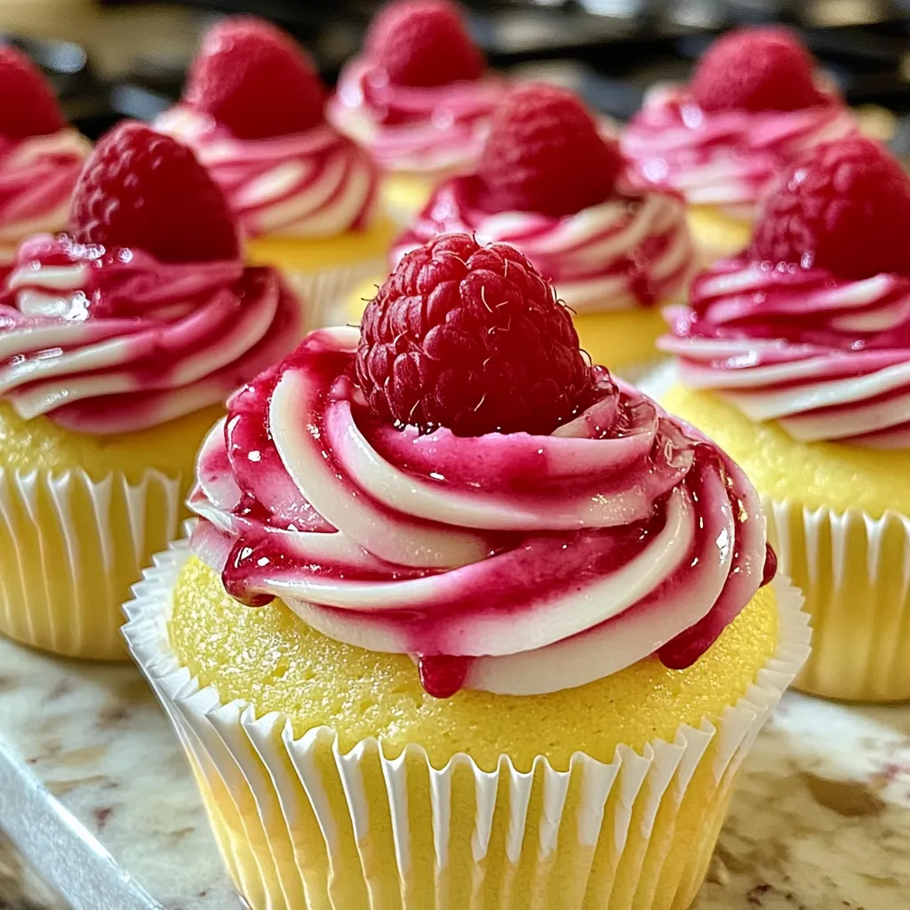 Luscious Lemon Raspberry Swirl Cheesecake with Fresh Berry Compote - tertiary view