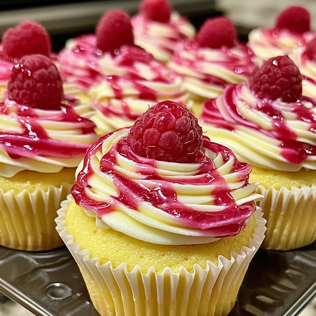 Luscious Lemon Raspberry Swirl Cheesecake with Fresh Berry Compote - secondary view