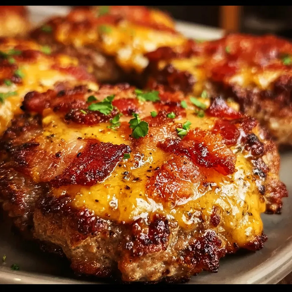 Crispy Bacon-Crusted Ground Beef Patties with Golden Panko Coating - secondary view