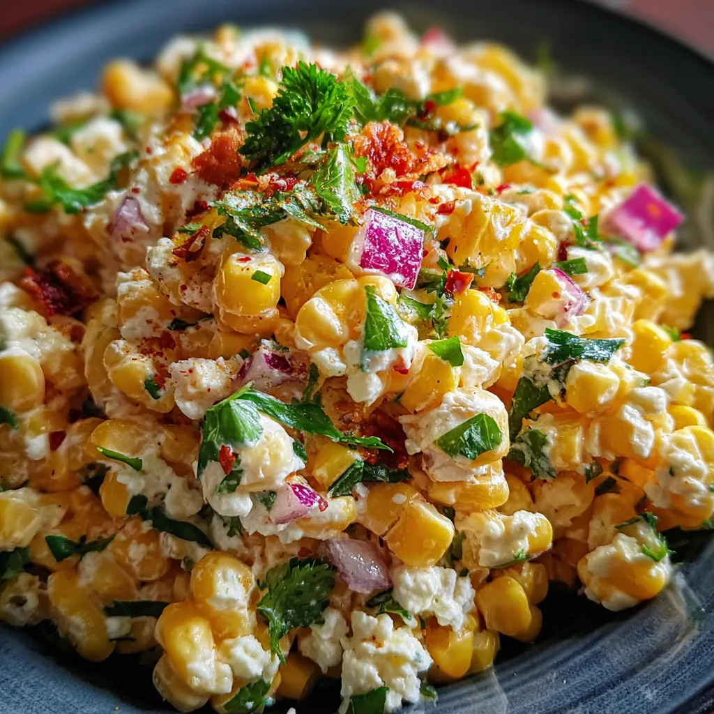 Addictive Crack Corn Salad with Creamy Ranch Dressing and Crispy Bacon