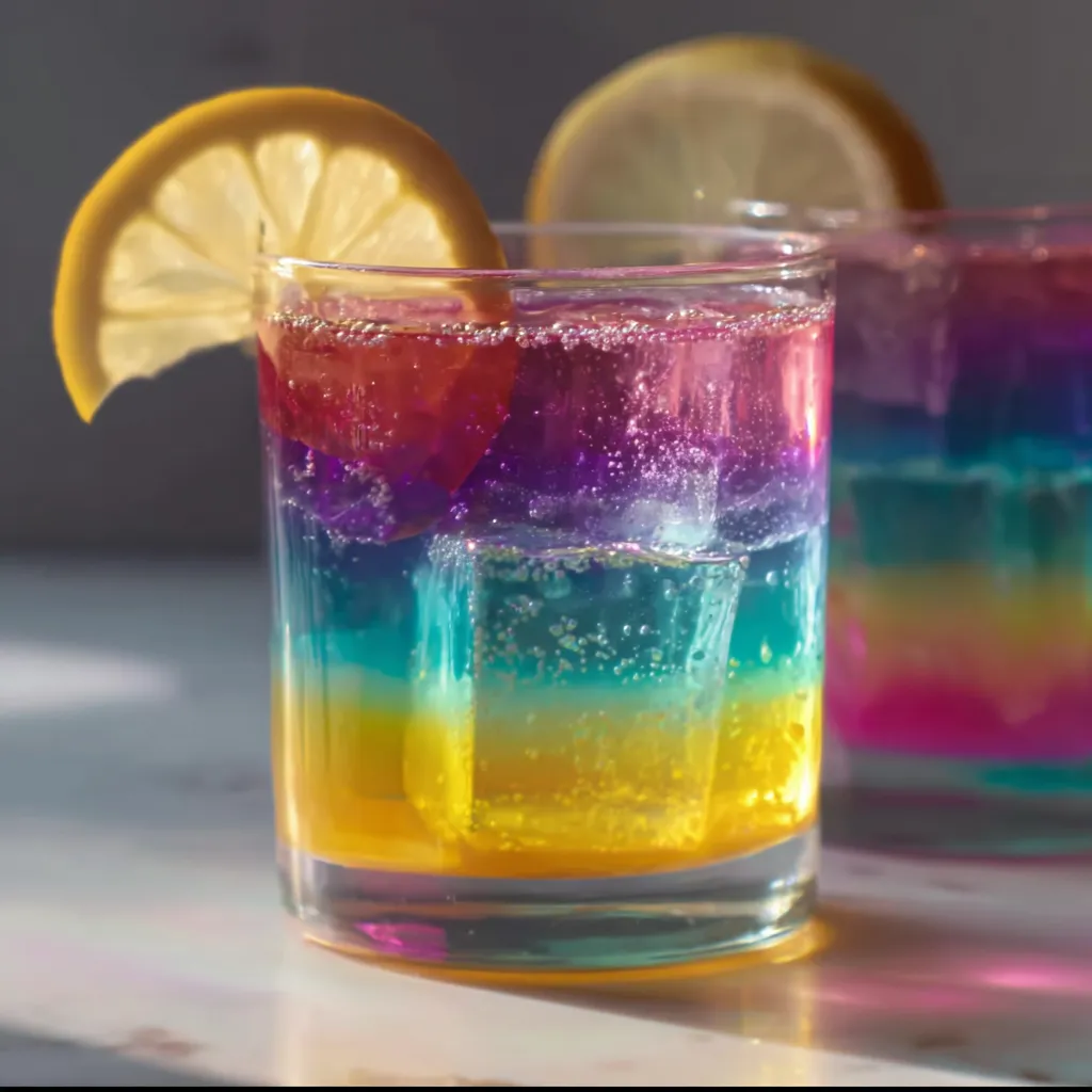 Ultimate Rainbow Layered Cocktails with Perfect Color Gradient and Fruity Flavors - secondary view