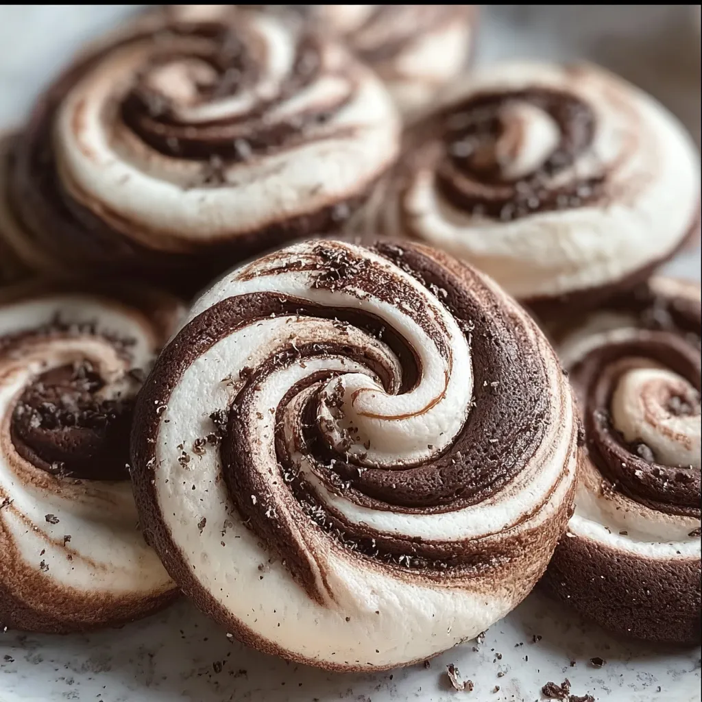 Handmade Chocolate Marshmallow Swirl Cookies with Gooey Centers and Crispy Edges