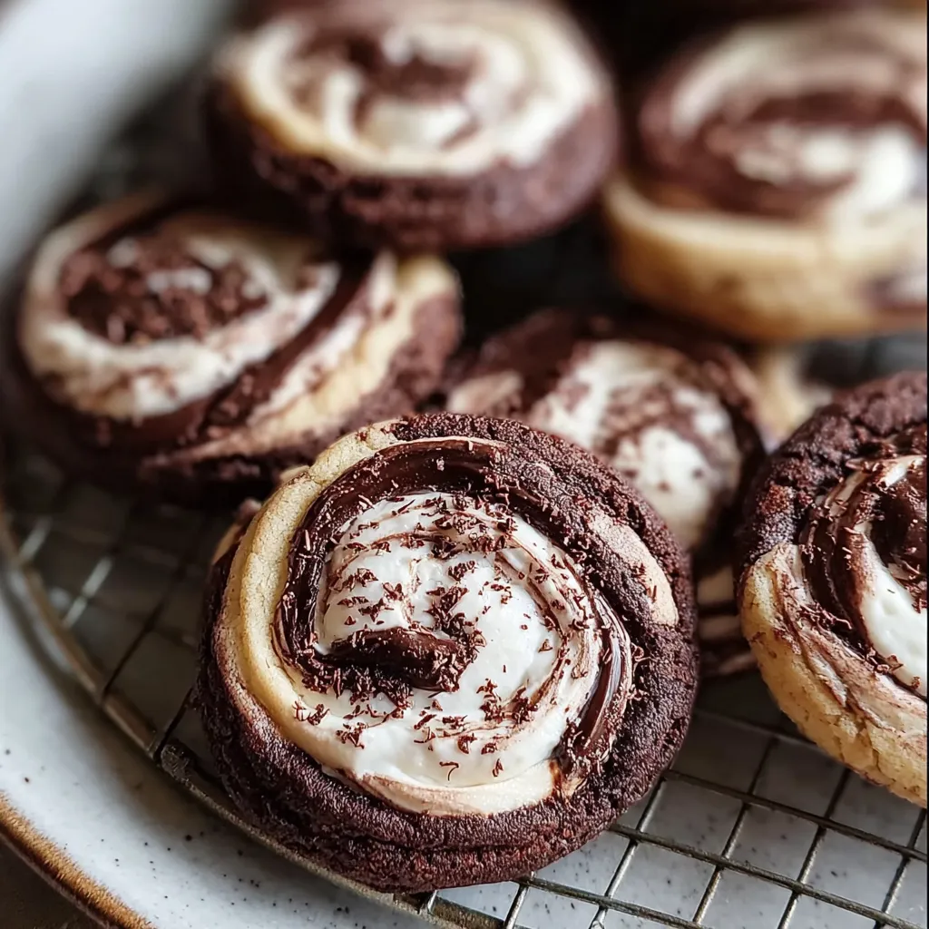 Handmade Chocolate Marshmallow Swirl Cookies with Gooey Centers and Crispy Edges - secondary view