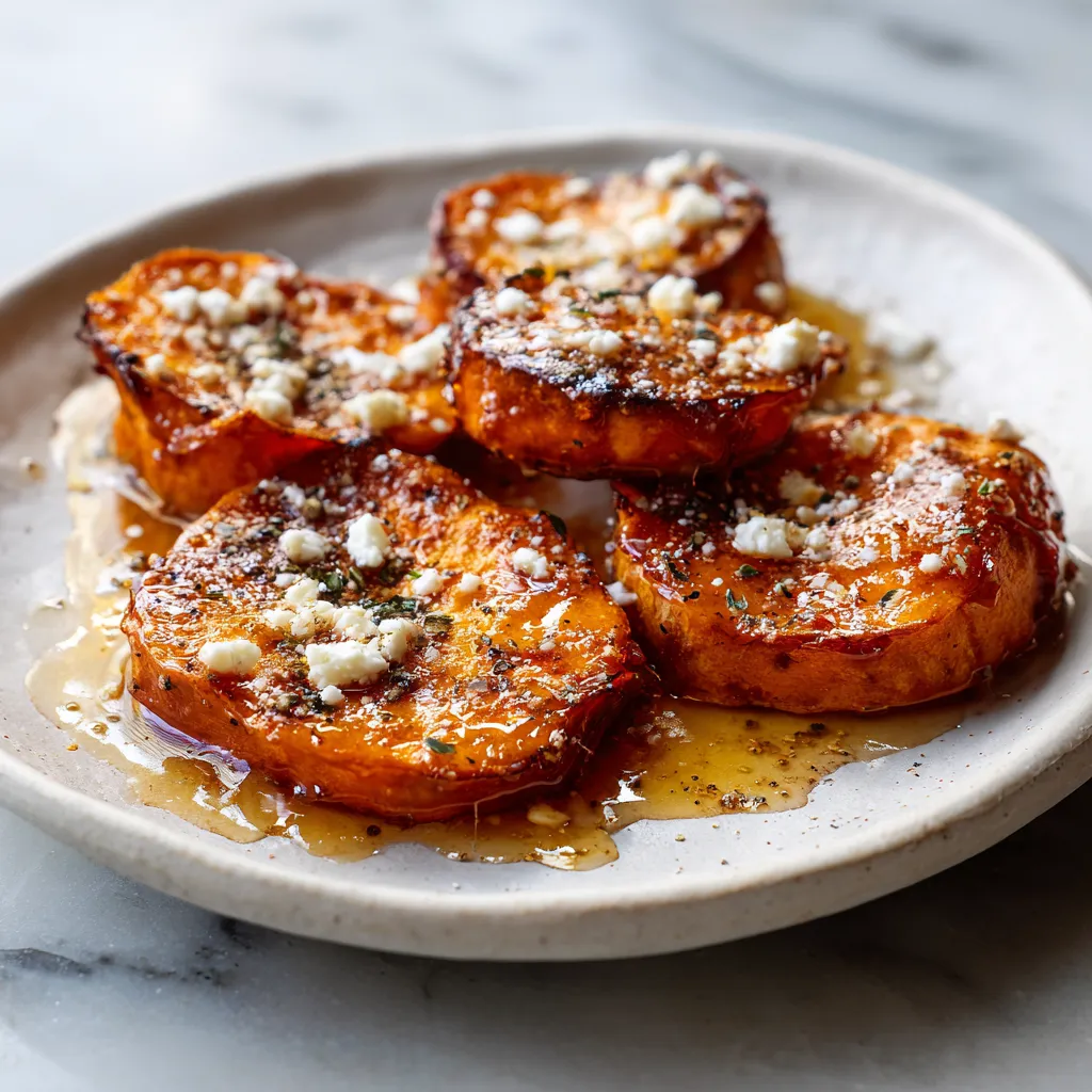 Honey Butter Roasted Butternut Squash with Feta Cheese and Fresh Herbs - secondary view