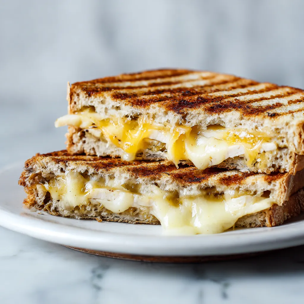 Ultimate Gourmet Grilled Cheese Sandwich with Three Cheeses and Butter-Crisped Sourdough Bread - secondary view