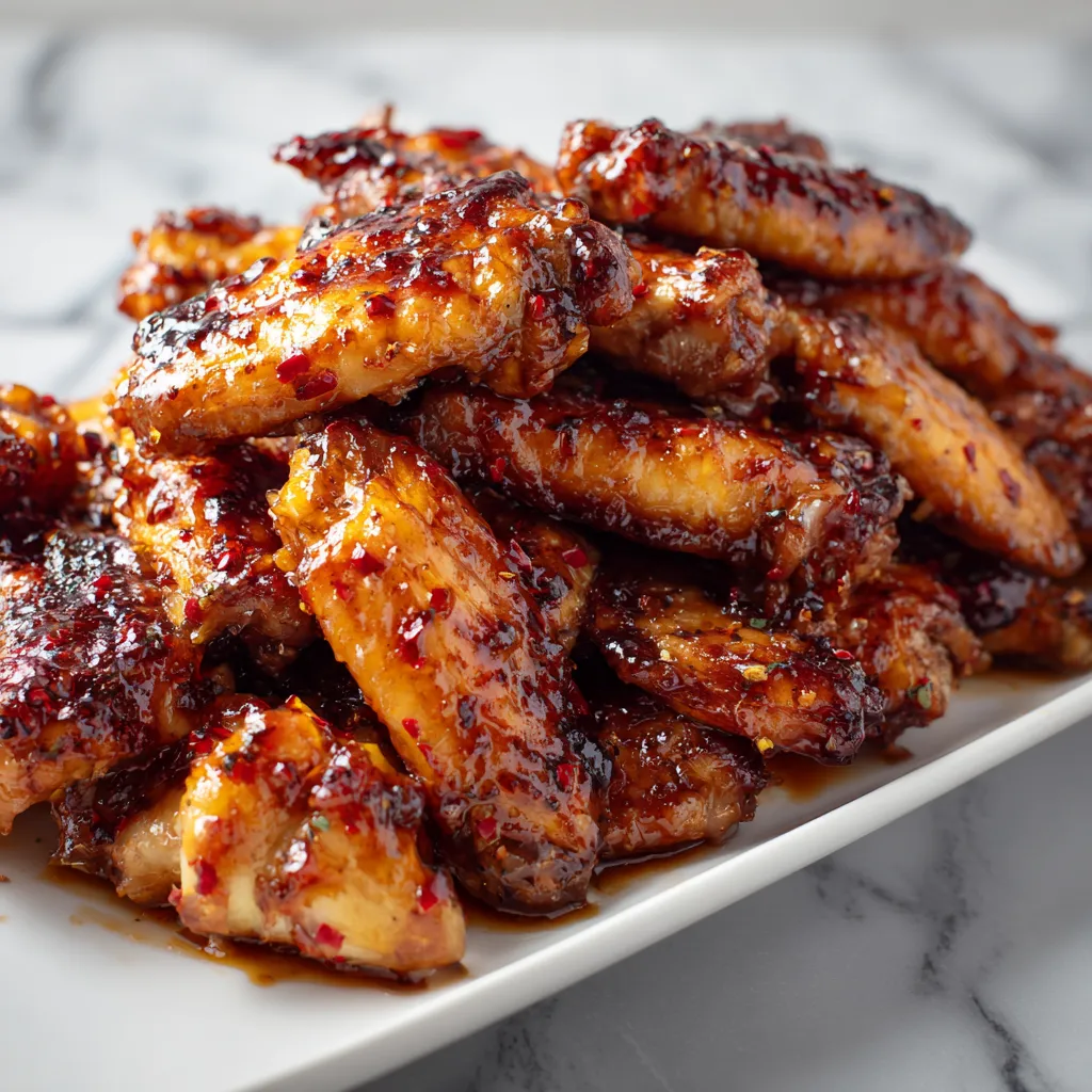 Ultimate Pineapple Cowboy Candy Chicken Wings with Caramelized Sweet Heat Glaze - tertiary view