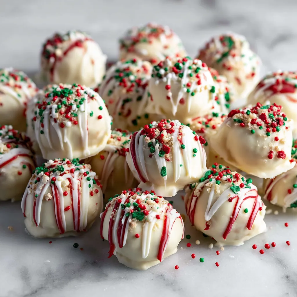 Little Debbies Christmas Tree Cake Truffles - No-Bake Holiday Dessert with Cream Cheese and White Chocolate Coating - tertiary view