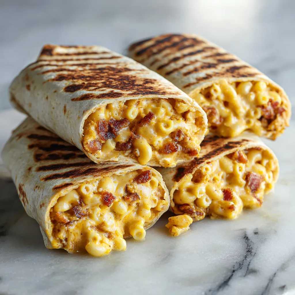 Ultimate Loaded Bacon Mac 'n' Cheese Burger Wrap with Crispy Beef and Cheddar - main view