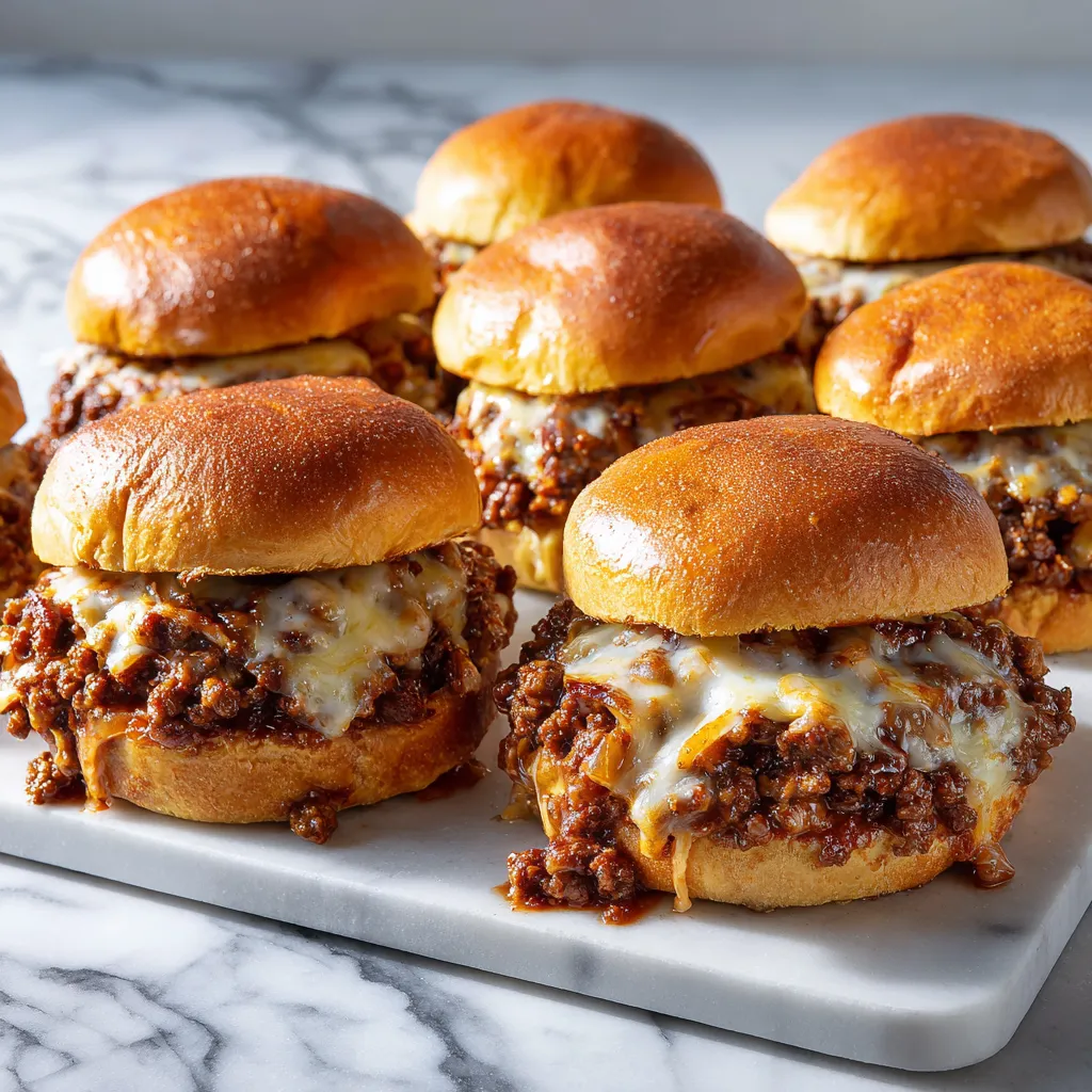 Ultimate Philly Cheesesteak Sloppy Joes with Caramelized Onions and Melted Provolone Cheese