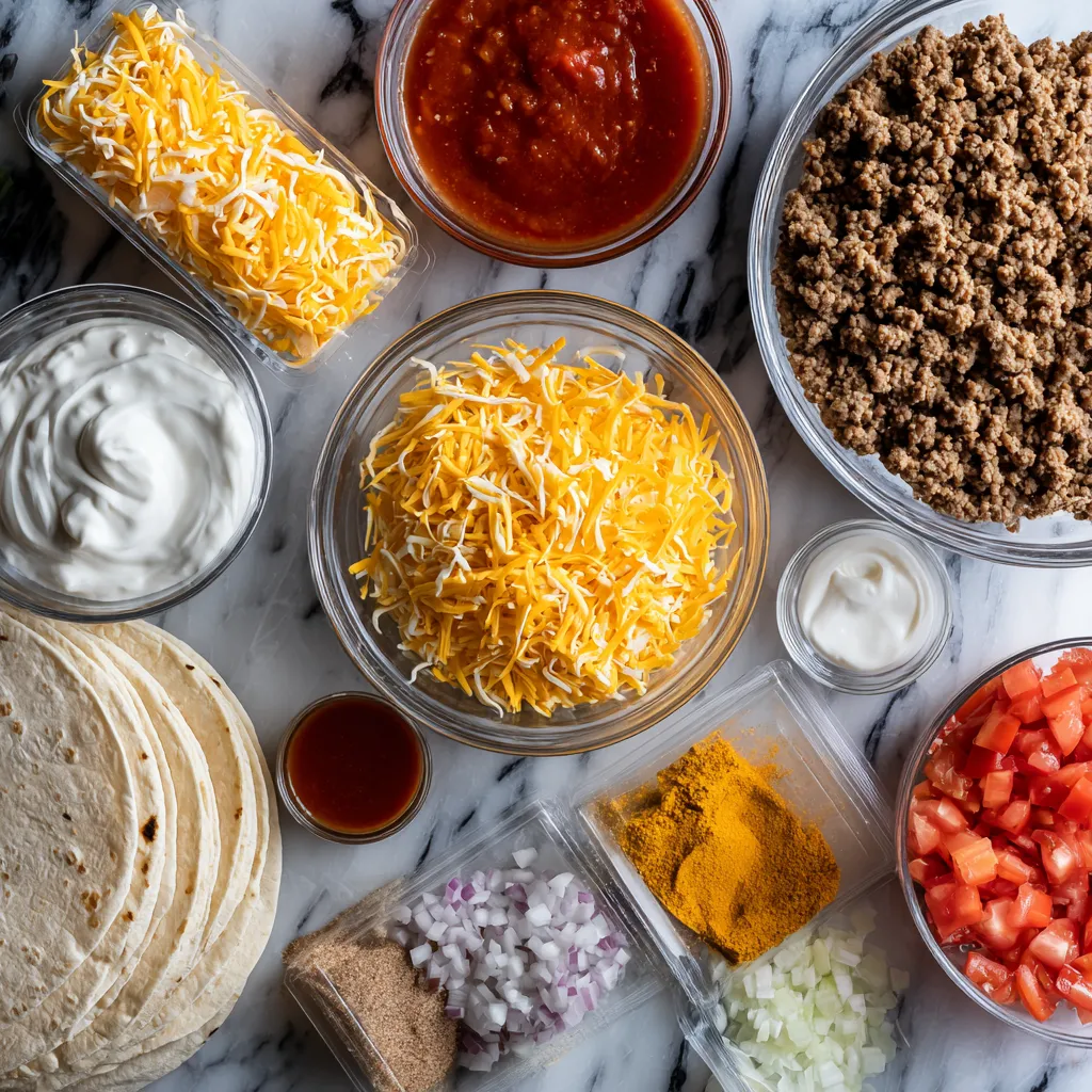 Ultimate Loaded Crispy Beef and Cheese Burritos with Seasoned Ground Beef and Melted Cheddar - secondary view