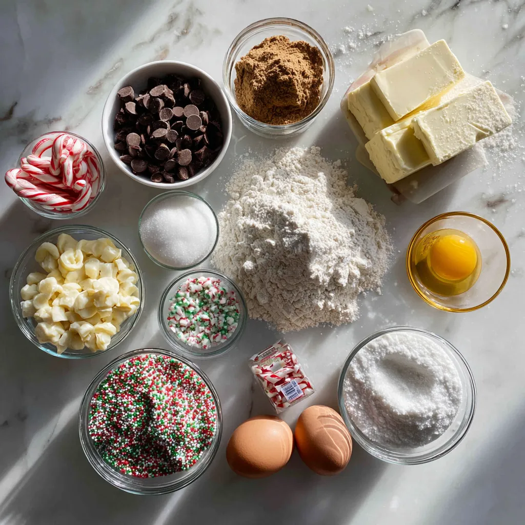 Ultimate Winter Wonderland Chocolate Chip Cookies with Peppermint and White Chocolate Chunks