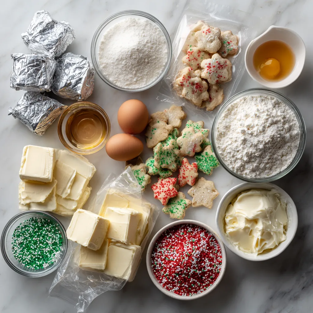 Ultimate Festive Christmas Sugar Cookie Cheesecake with Colorful Sprinkles and Homemade Cookie Crust - tertiary view
