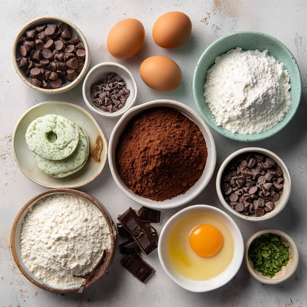 Ultra Soft Mint Chocolate Chip Pudding Cookies with White and Dark Chocolate Chunks