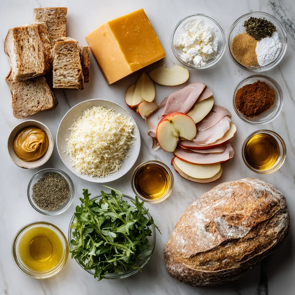 Ultimate Gourmet Grilled Cheese Sandwich with Three Cheeses and Butter-Crisped Sourdough Bread