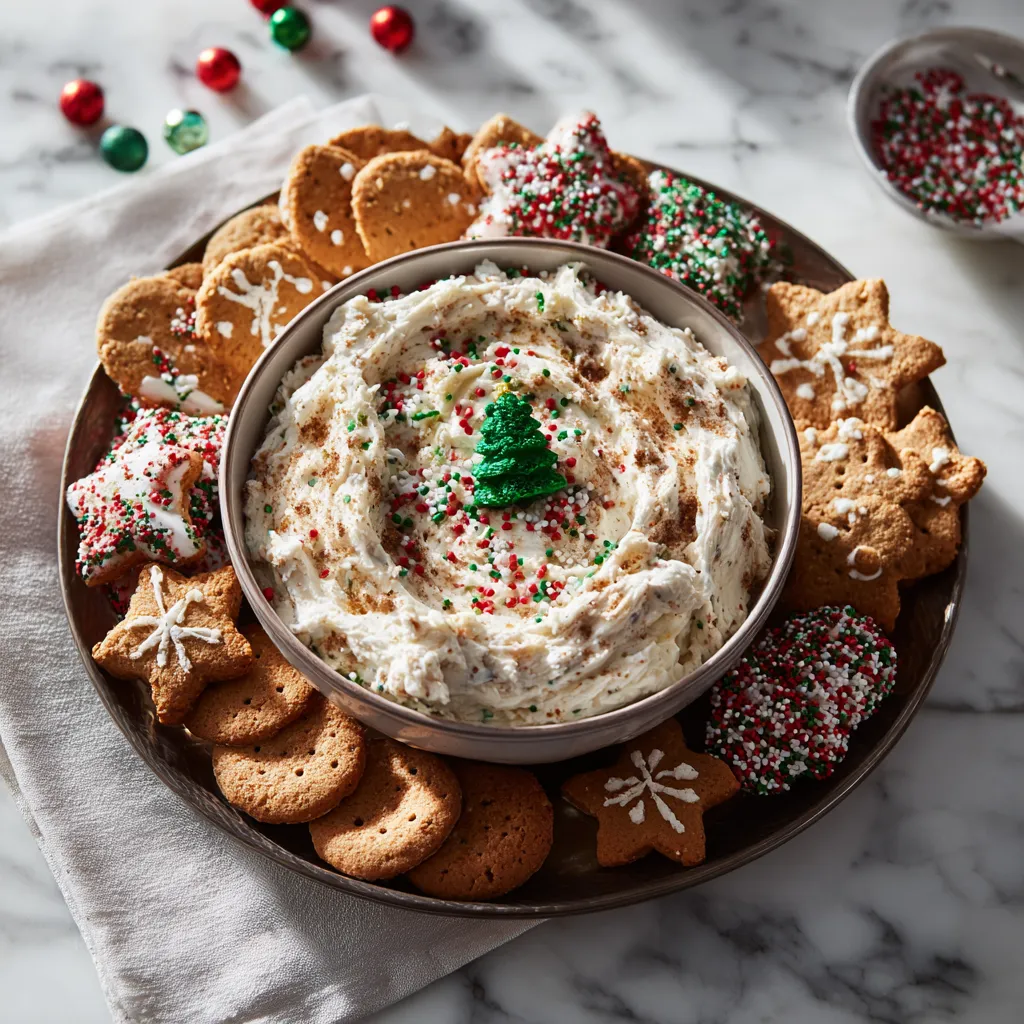 Creamy Gingerbread Cookie Dip with Warm Spices - No-Bake Holiday Dessert Perfect for Christmas Parties - tertiary view