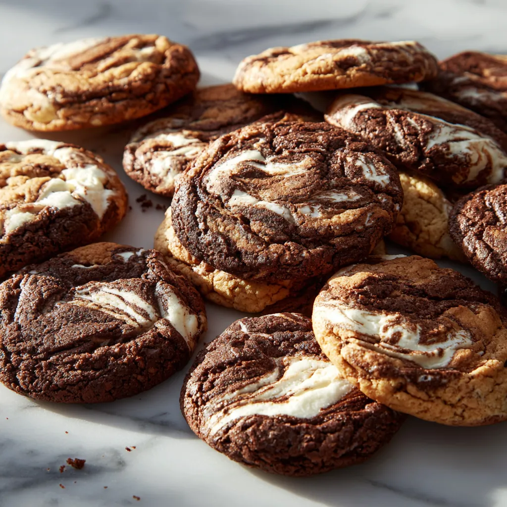 Ultimate Chocolate Marshmallow Swirl Cookies with Rich Cocoa and Fluffy Toasted Marshmallow Swirls - tertiary view