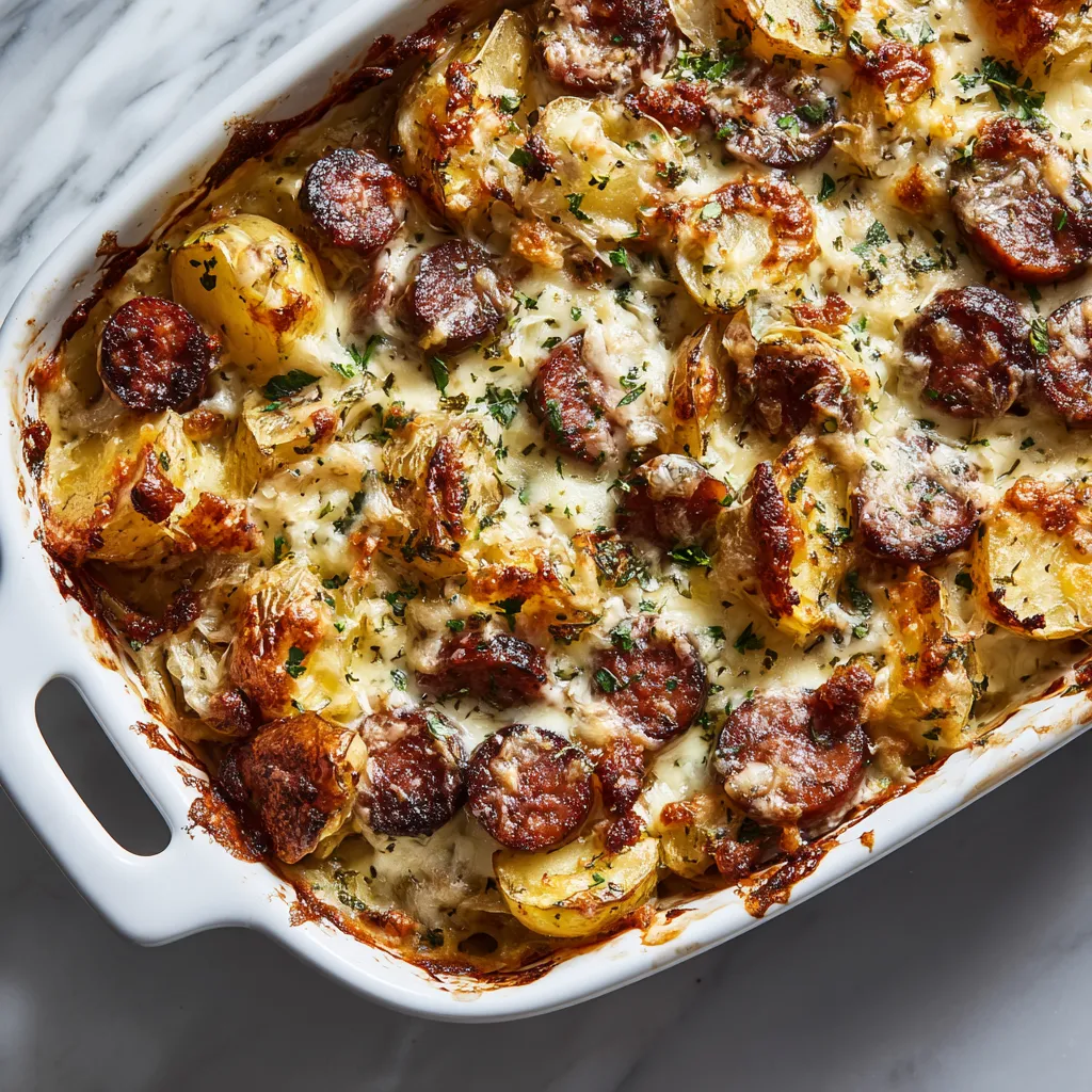 Ultimate Cheesy Ranch Potatoes with Smoked Sausage One-Pan Comfort Casserole - tertiary view